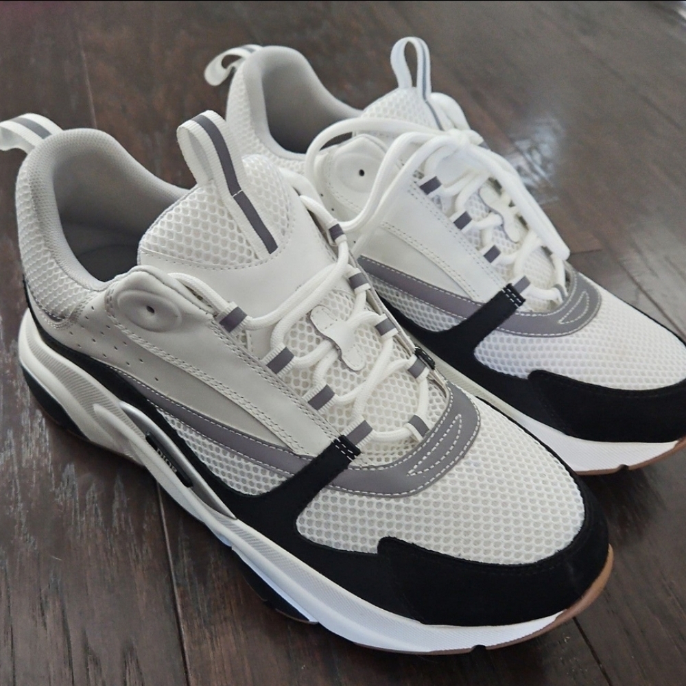 Dior B22 White/Black Gum Sole Size 45